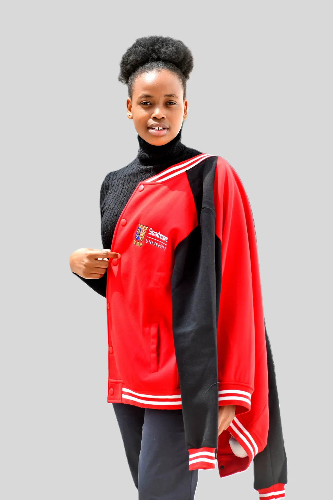 College Jacket (Black, M)