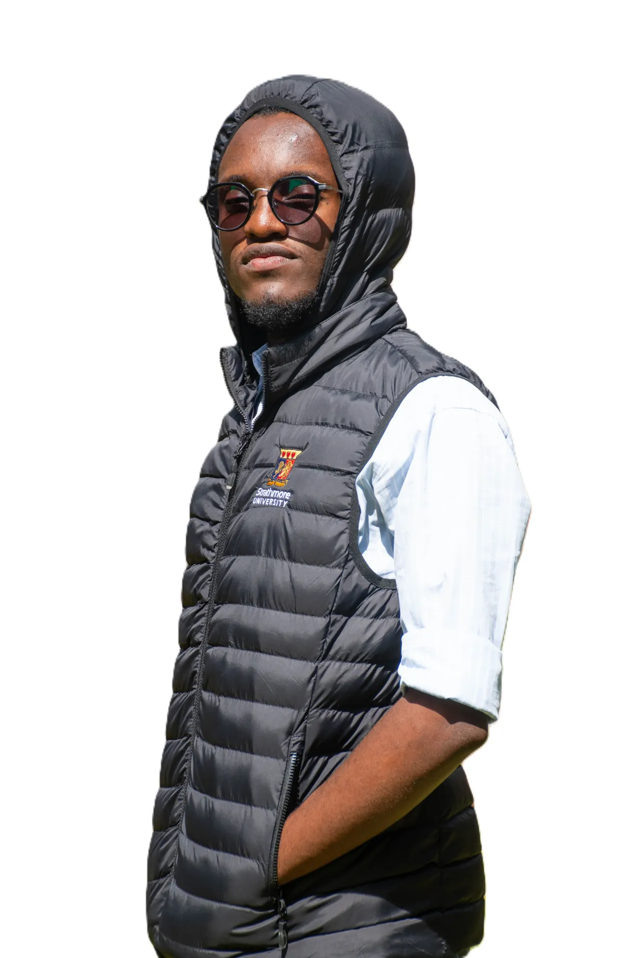Half-Sleeved Puff Jacket (Black)